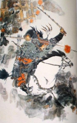 文鸯：魏末晋初时期名将，被诬告谋反，夷灭三族